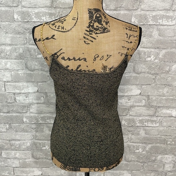 Spenser Evening Black & Gold Stretch Sweater Cami - Picture 4 of 6